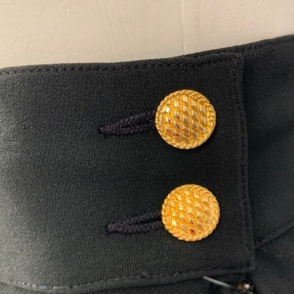 CHANEL Size 6 Black Acetate Rayon Pleated Below Knee Skirt - Picture 2 of 5